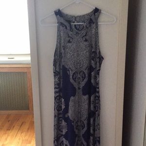 Mini Blue, black and white dress